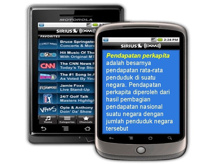 Pendapatan perkapita adalah besarnya pendapatan rata-rata penduduk di suatu negara. Pendapatan perkapita diperoleh dari