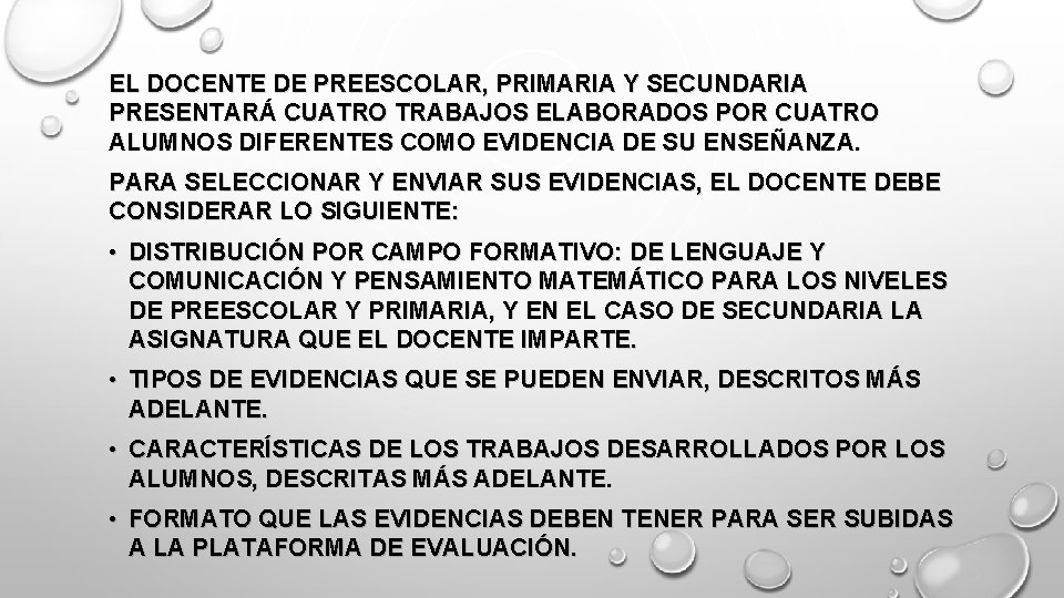 EL DOCENTE DE PREESCOLAR, PRIMARIA Y SECUNDARIA PRESENTARÁ CUATRO TRABAJOS ELABORADOS POR CUATRO ALUMNOS