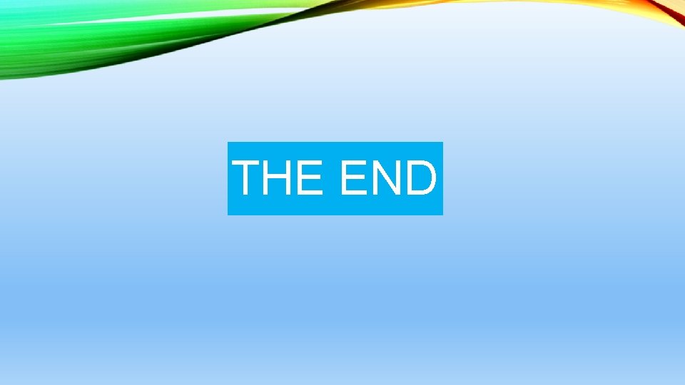 THE END 