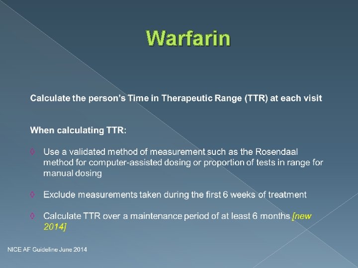 Warfarin 