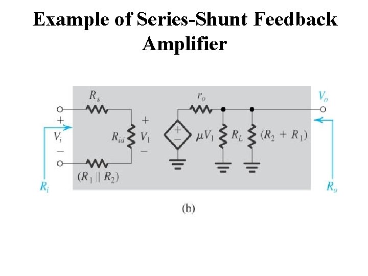 Example of Series-Shunt Feedback Amplifier 
