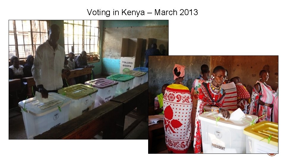 Voting in Kenya – March 2013 