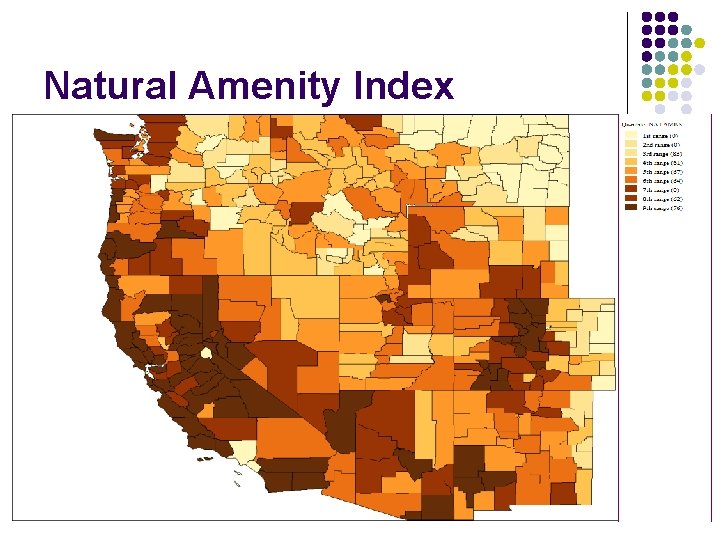 Natural Amenity Index 