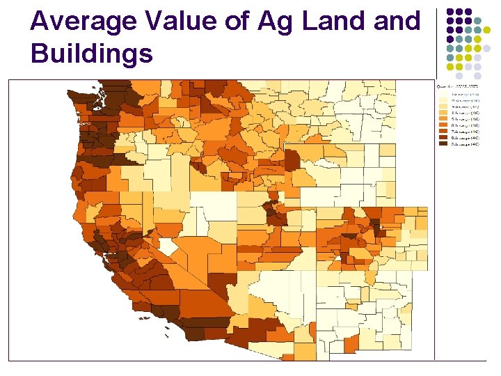 Average Value of Ag Land Buildings 