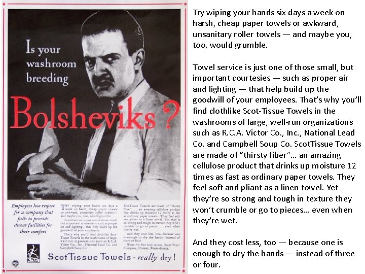 Try wiping your hands six days a week on harsh, cheap paper towels or