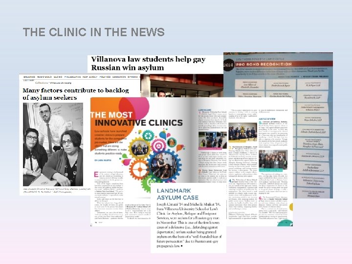 THE CLINIC IN THE NEWS 