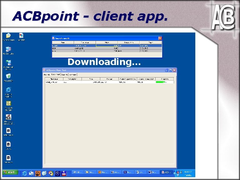 ACBpoint - client app. Downloading… Downloading Searching… 