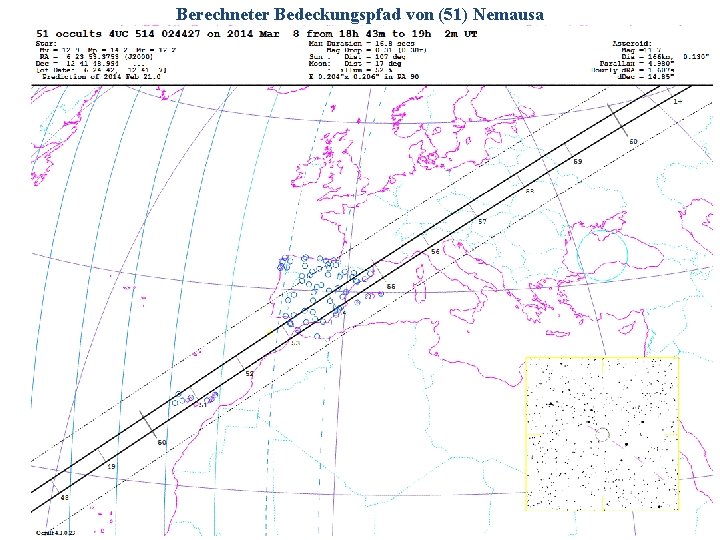 Berechneter Bedeckungspfad von (51) Nemausa 2014/06/14 G. Dangl 11 