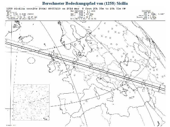 Berechneter Bedeckungspfad von (1258) Sicilia 2014/06/14 G. Dangl 21 