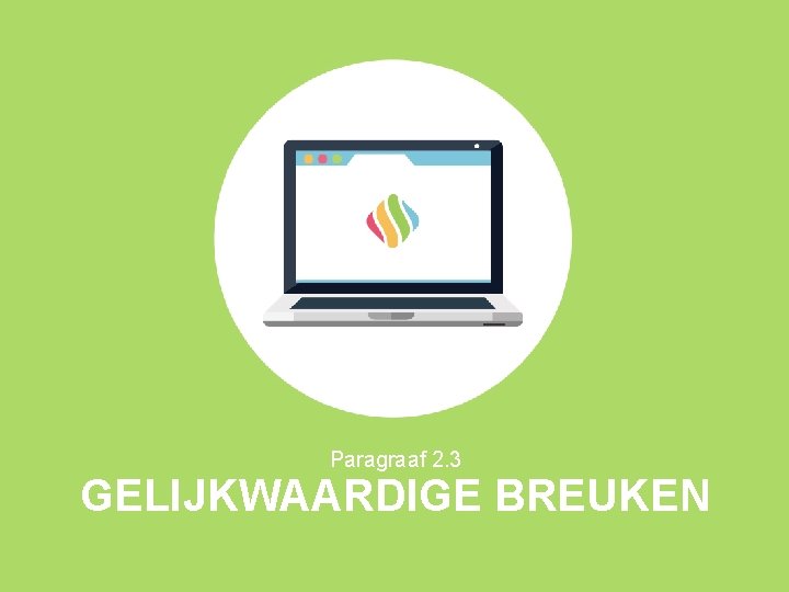 Paragraaf 2. 3 GELIJKWAARDIGE BREUKEN 