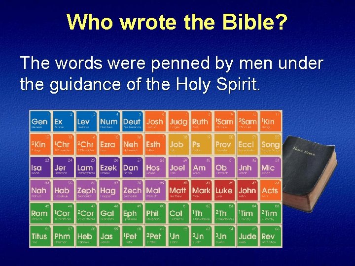 Who wrote the Bible? The words were penned by men under the guidance of