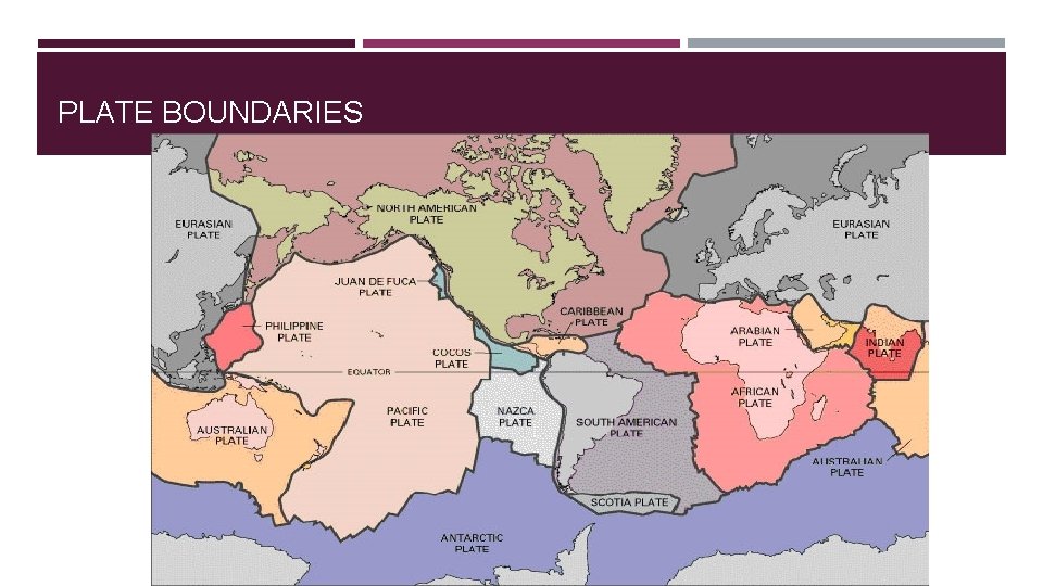 PLATE BOUNDARIES 