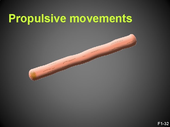 Propulsive movements F 1 -32 