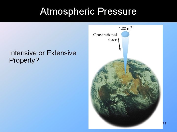 Atmospheric Pressure Intensive or Extensive Property? 11 