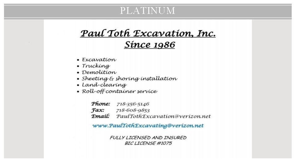 PLATINUM 