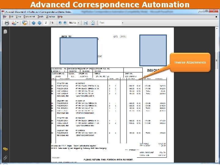 Advanced Correspondence Automation Invoice Attachments 39 