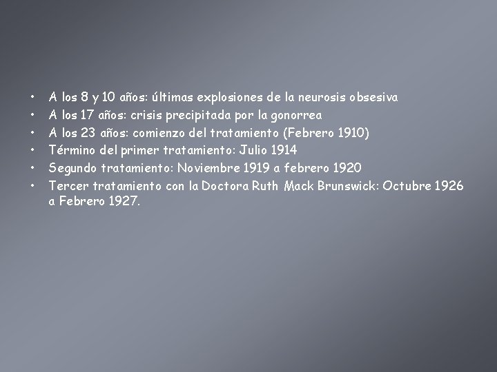  • • • A los 8 y 10 años: últimas explosiones de la