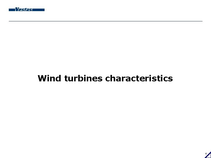 Wind turbines characteristics 4 