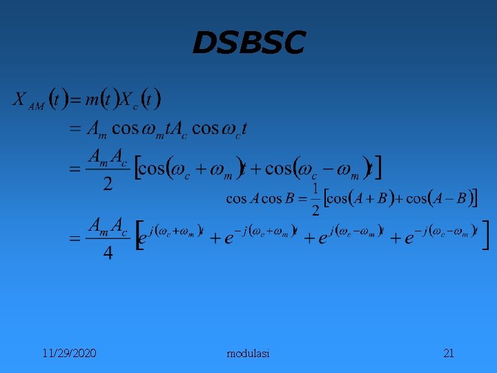 DSBSC 11/29/2020 modulasi 21 