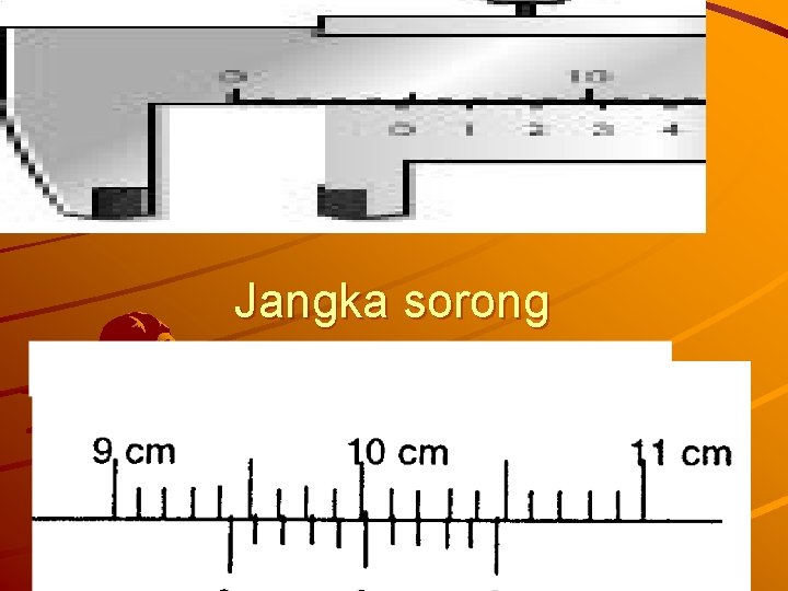 Jangka sorong 94 mm + 0, 7 mm = 94, 7 mm 