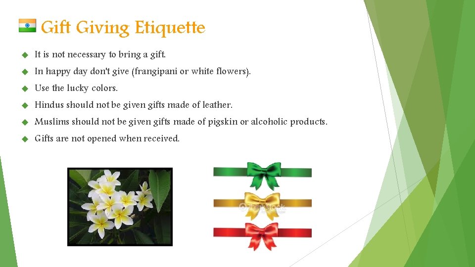 Gift Giving Etiquette It is not necessary to bring a gift. In happy day