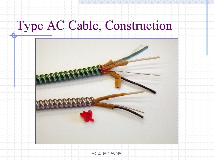 Type AC Cable, Construction © 2014 NACMA 