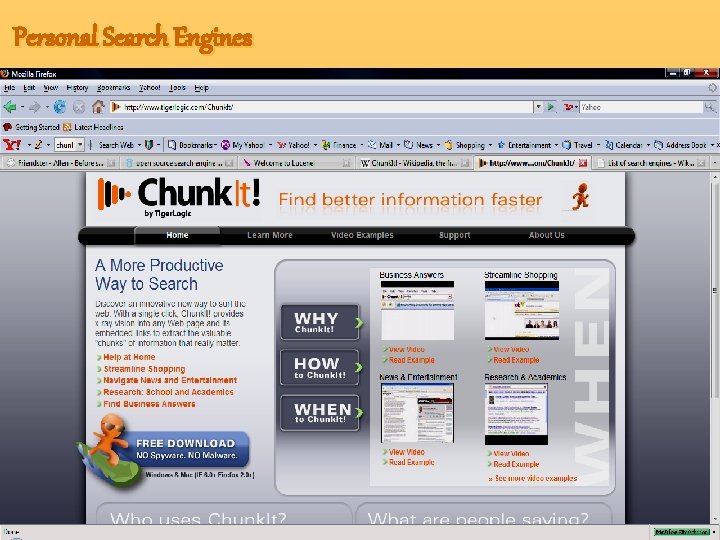 Personal Search Engines 