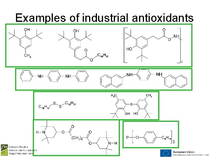 Examples of industrial antioxidants 