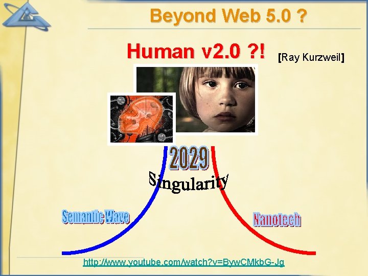 Beyond Web 5. 0 ? Human v 2. 0 ? ! [Ray Kurzweil] http:
