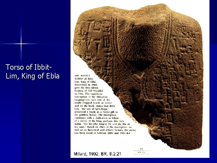 Torso of Ibbit. Lim, King of Ebla 