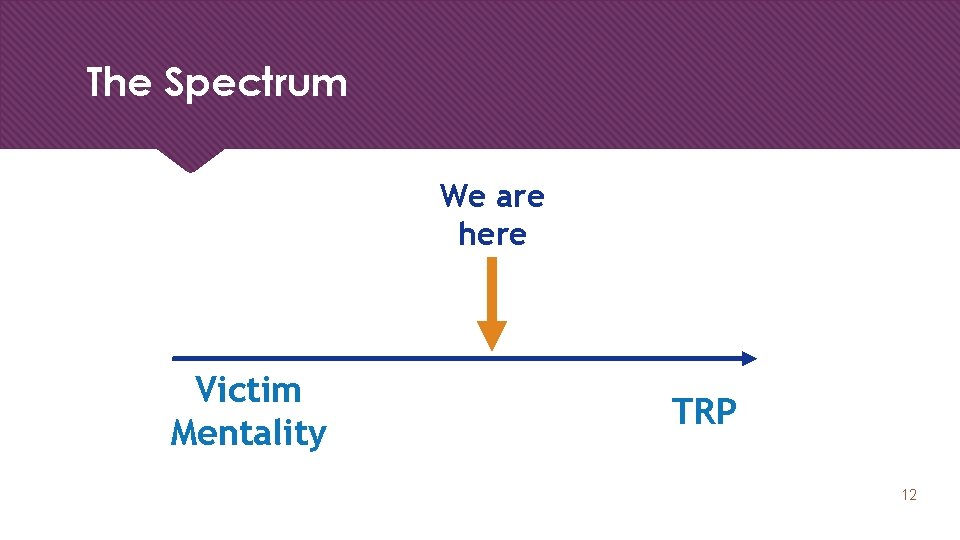 The Spectrum We are here Victim Mentality TRP 12 