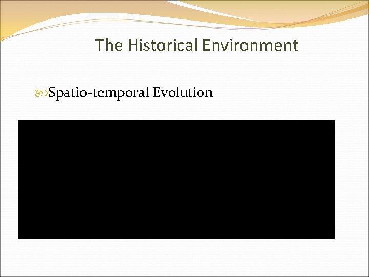 The Historical Environment Spatio-temporal Evolution 