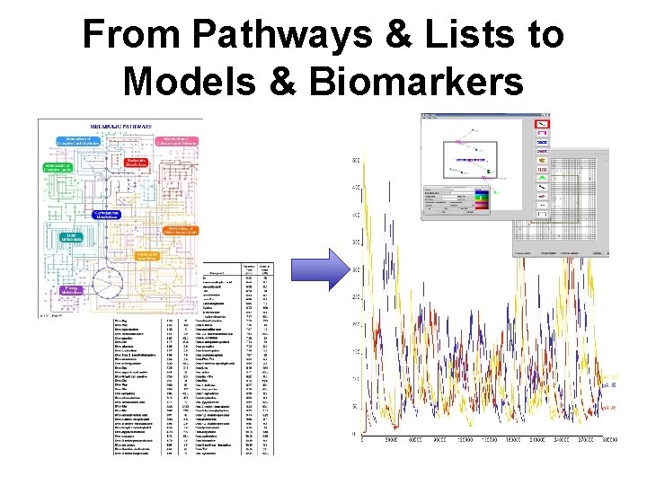 From Pathways & Lists to Models & Biomarkers From Pathways & Lists to Models & Biomarkers
