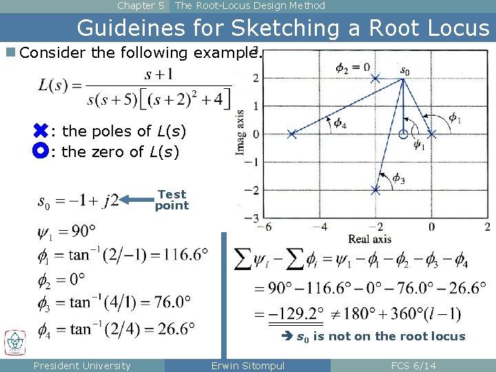 Chapter 5 The Root-Locus Design Method Guideines for Sketching a Root Locus n Consider
