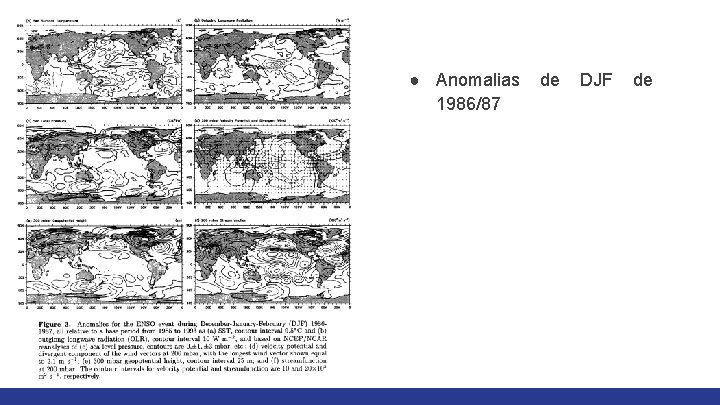 ● Anomalias 1986/87 de DJF de 