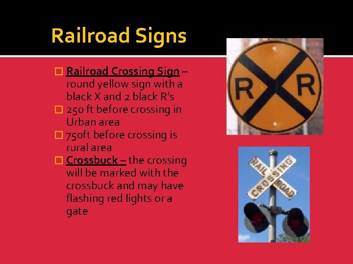 Railroad Signs � Railroad Crossing Sign – round yellow sign with a black X