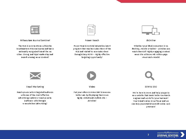 Milwaukee Journal Sentinel Power Reach JSOnline The MJS is a cornerstone within the Southeastern