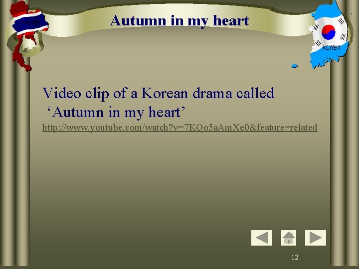 Autumn in my heart Video clip of a Korean drama called ‘Autumn in my