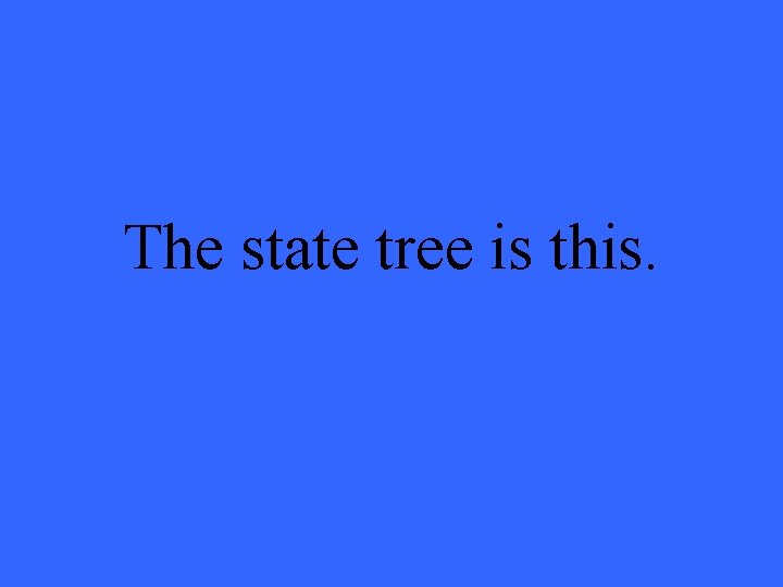 The state tree is this. 