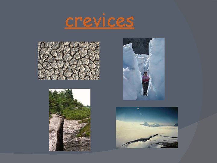 crevices 