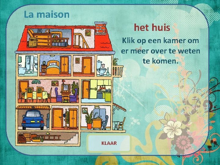 La maison het huis Klik op een kamer om er meer over te weten