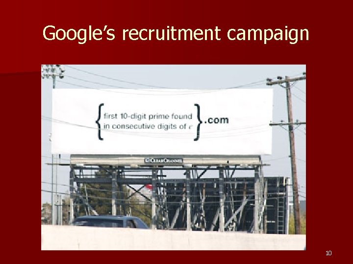 Google’s recruitment campaign 10 