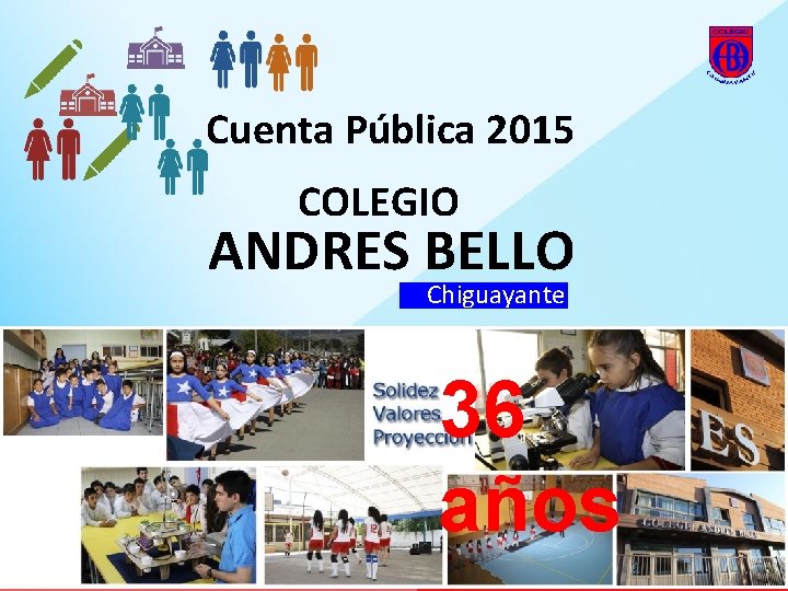 Cuenta Pública 2015 COLEGIO ANDRES BELLO Chiguayante 36 años 