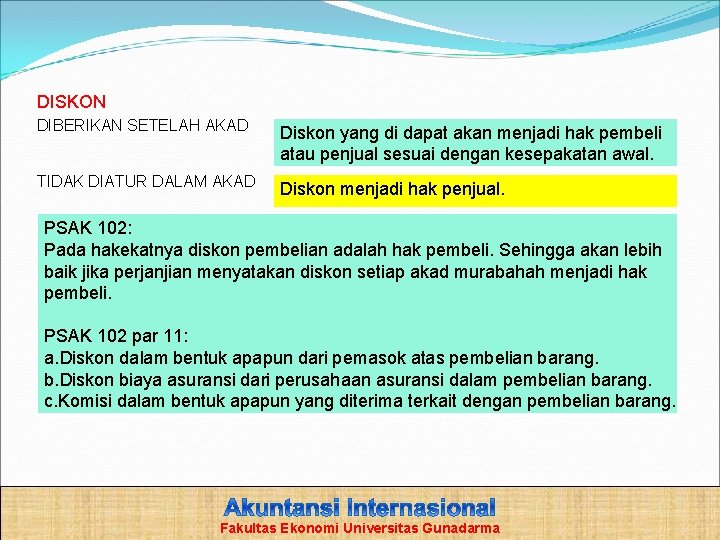 DISKON DIBERIKAN SETELAH AKAD Diskon yang di dapat akan menjadi hak pembeli atau penjual