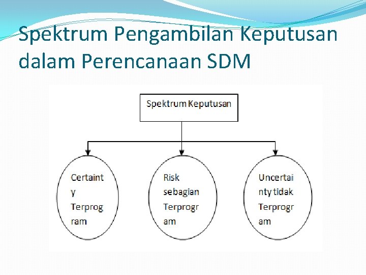 Spektrum Pengambilan Keputusan dalam Perencanaan SDM 