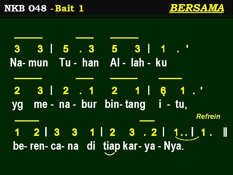 BERSAMA NKB 048 - Bait 1 3 3 | 5 . 3 5 3