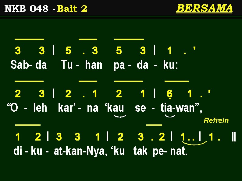 BERSAMA NKB 048 - Bait 2 3 3 | Sab- da 2 5 .