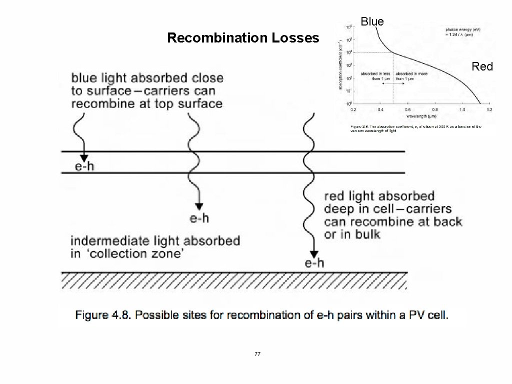 Blue Recombination Losses Red 77 