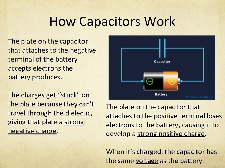 Batteries Capacitors And How They Work What are