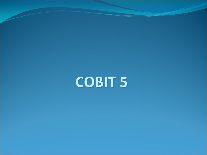 COBIT 5 